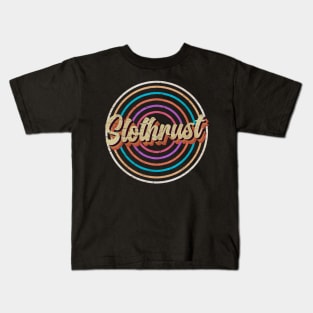vintage circle line color Slothrust Kids T-Shirt
